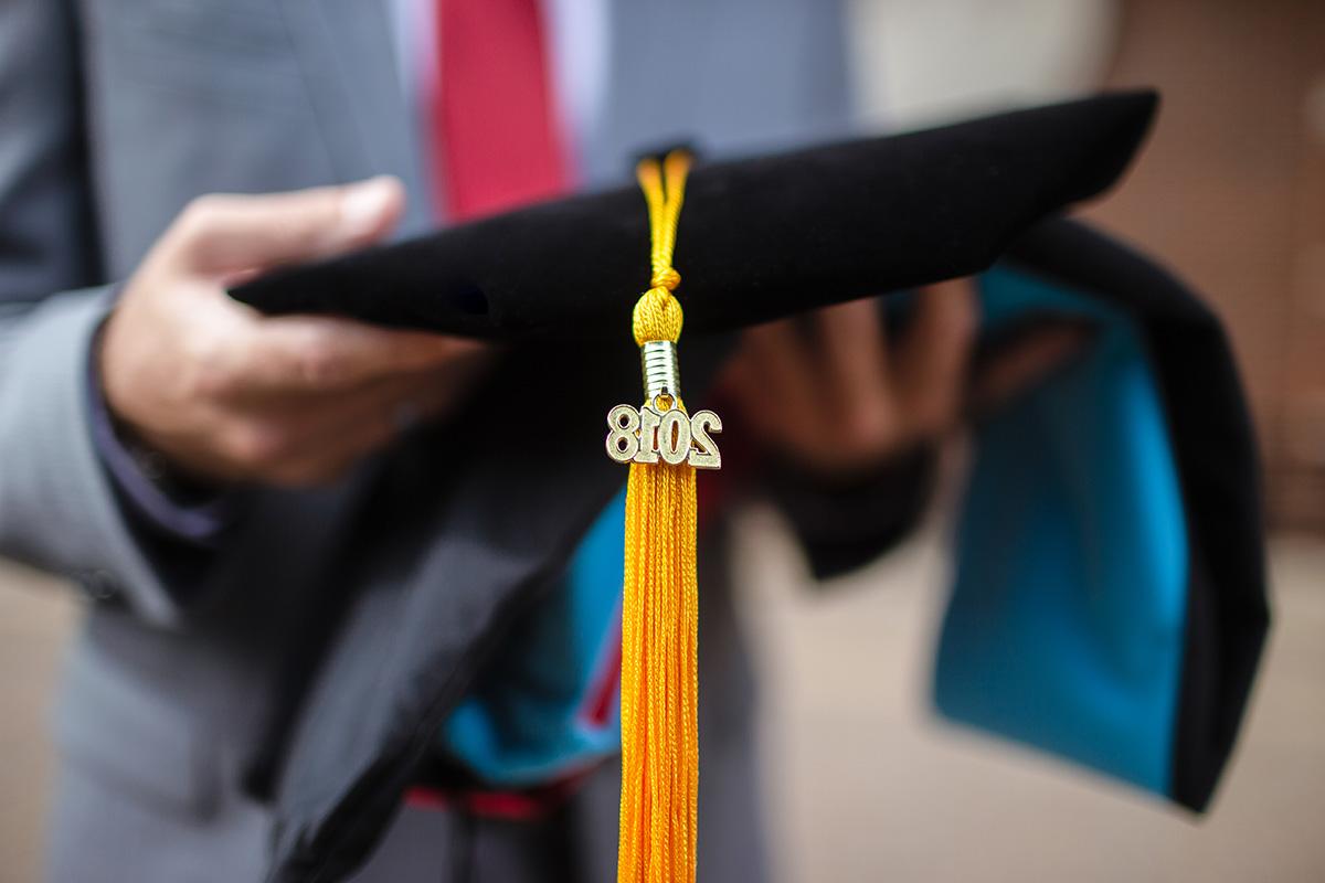 Doctorate tassel and robe